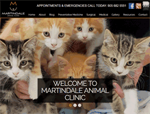 Tablet Screenshot of martindaleanimalclinic.com